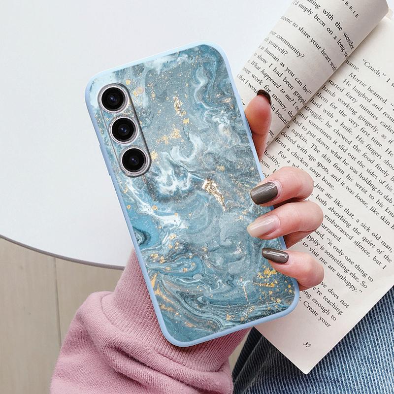 Case For Samsung A55 5G Back Cover Protective Silicone Funda Fashion Marble Stone Texture Coque For Samsung Galaxy A54 A56 Capa