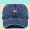 Fire Flamingo Embroidered Baseball Cap With Sun Protection For Outdoor Casual Wear