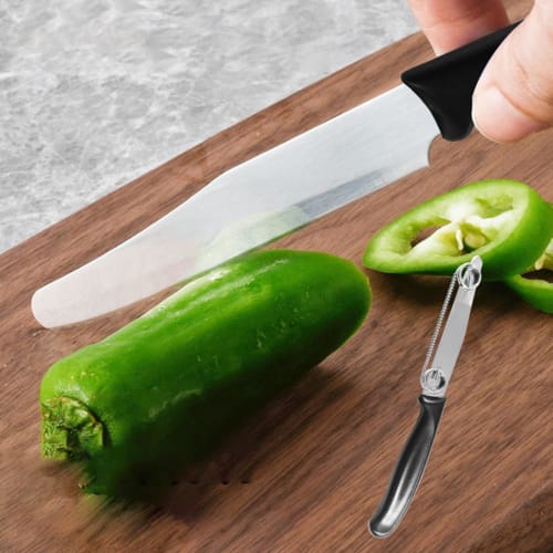 Moreeulsi Fruit Peeler Tool, Vegetable Slicer Cutter Tool | Stainless Steel Multifunctional Kitchen Utensil for Oranges, Carrots, Cabbage, and Kiwi