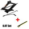 Car Jack 0.8T/1T/2T Portable Labor-saving Hand-cranked Car Scissor Jack Car Repair and Tire Replacement Special Tool for Car SUV