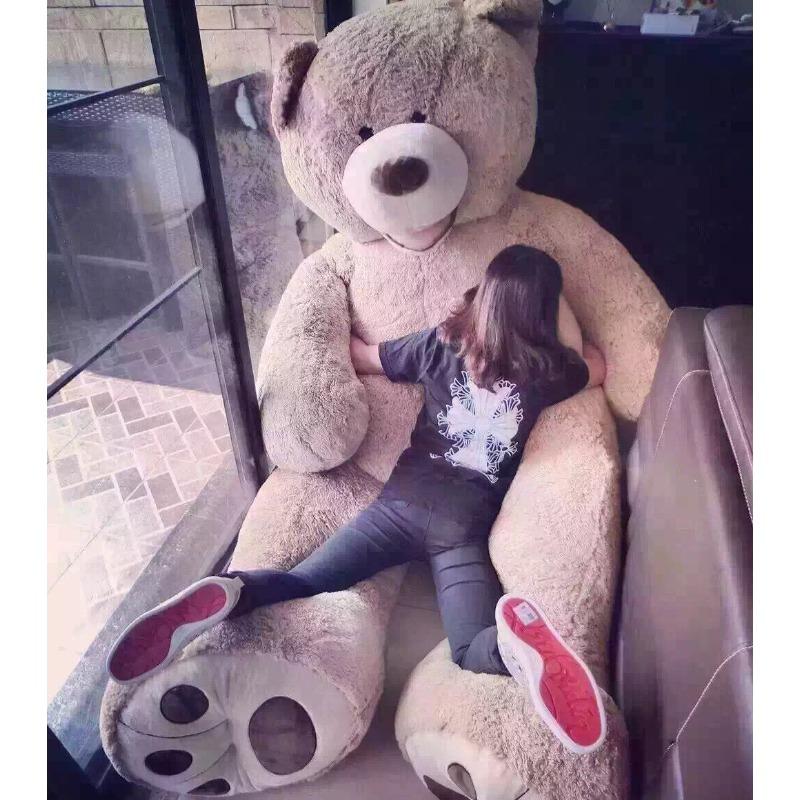 Americká panenka Big Bear hadrová panenka velká plyšová hračka spící panenka velký objímací medvěd