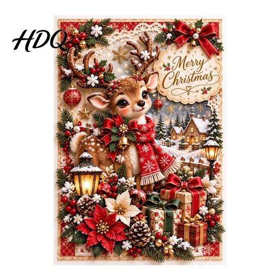 Seasonal Greeting Cards for Family Christmas Card 2D Flat Merry Santa Claus/Elf/Angel/Snowman Card Holiday Gatherings Party Favors Gifts Kids,