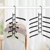 Multi-Tier Hanging Closet Hanger With Hooks Space-Saving Organizer For Closet Coats Shirts Dresses Jackets Hanging Storage