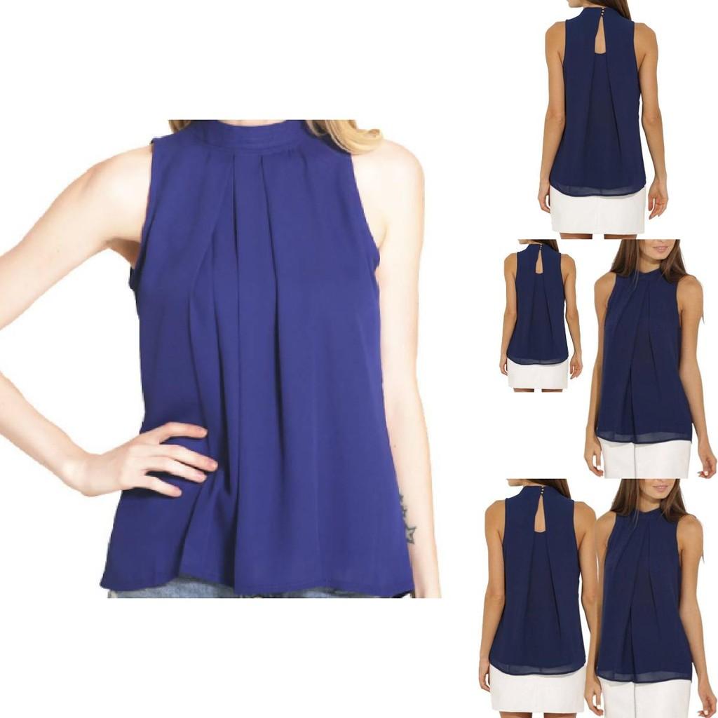 Elegante Blusa Estiva in Chiffon da Donna in 15 Splendidi Colori e 6 Taglie