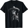 New Limited Vintage Skeleton Tequila Mexico Dia De Los Muertos Mexican T-Shirt