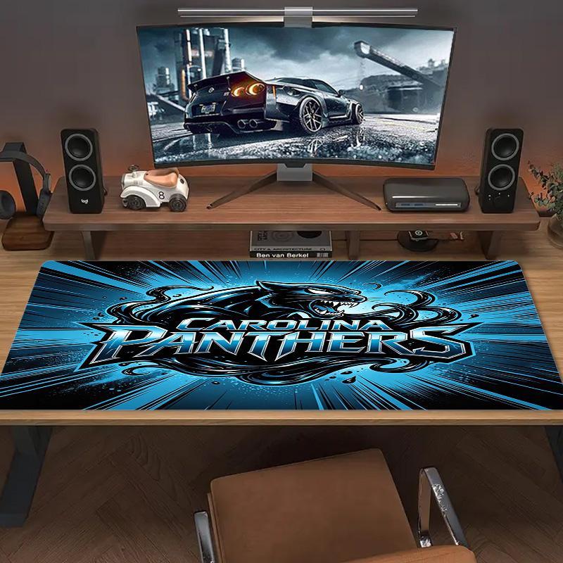 Carolina Panthers Color Mouse Pad Large Gaming Table Cushion Non-slip Laptop Tablet Big Mousepad XXL Mat Mini PC Playmat With Lock edge