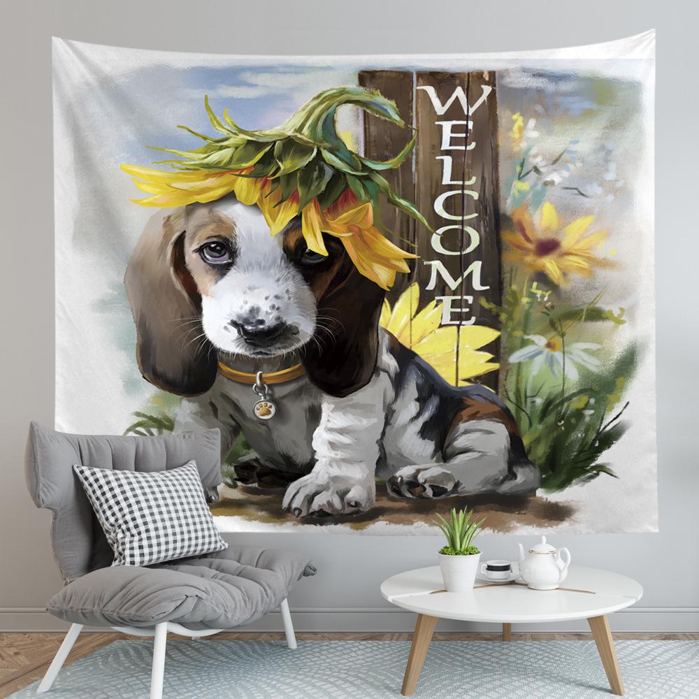 Grenzüberschreitende neue originelle Weihnachts-Tierheim-Tapisserie, Wandbehänge, Strandtücher und Teppiche