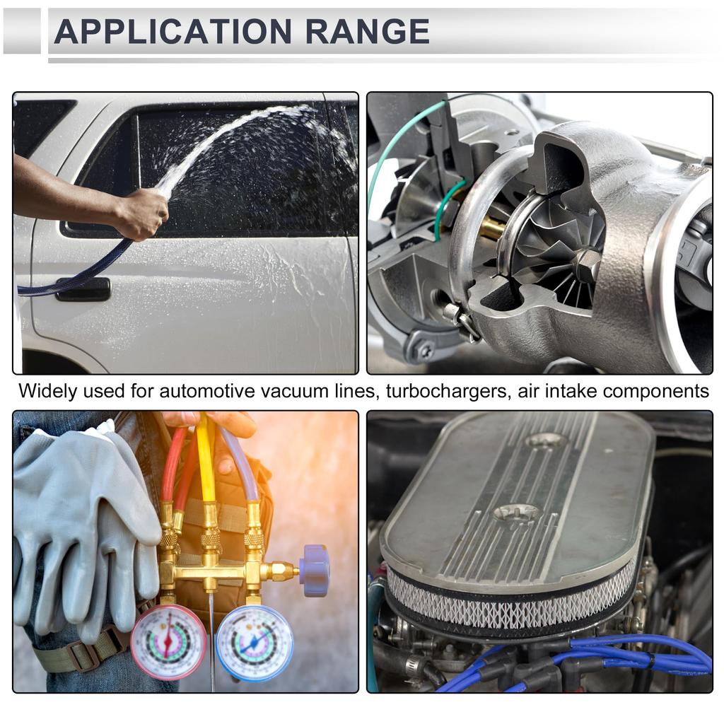 RATCHROLL 1 Piece Silicone Vacuum Tube Hose High Temperature 3.3FT