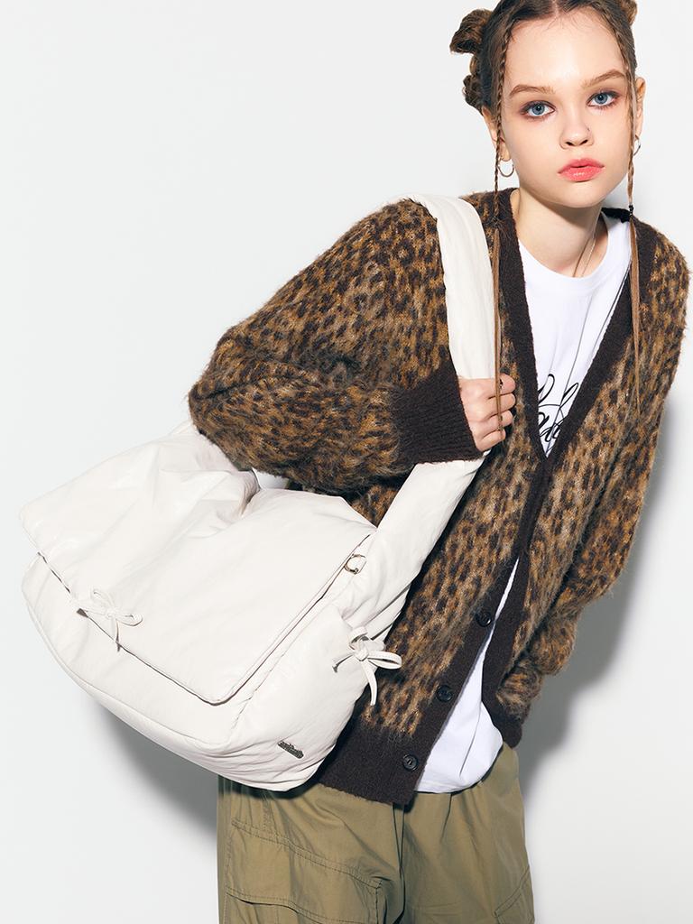 Asif Calie Calie Ribbon Big Bag Light Gray