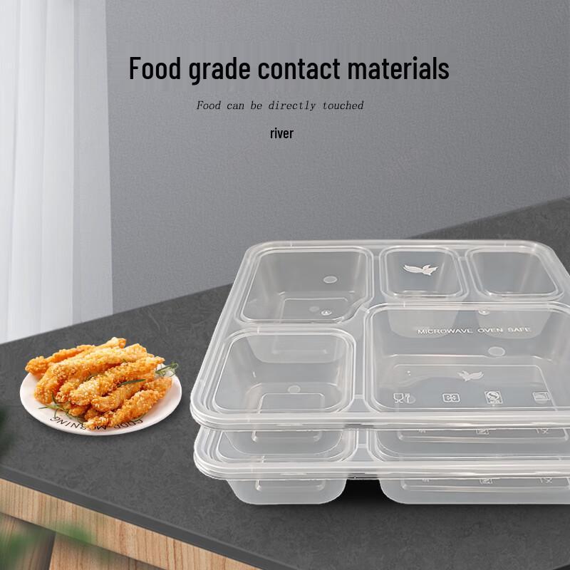 Jinmei Hewang 5-Compartment Disposable Meal Prep Containers