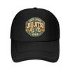 Vintage Jiu Jitsu Heritage Emblem Mesh Baseball Cap Polyester Forward Observations Hat Adjustable Golf Hat Summer