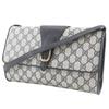 GUCCI Old Gucci Shoulder Bag 904.02.050 2-way clutch Gray / navy GG plus Women Used
