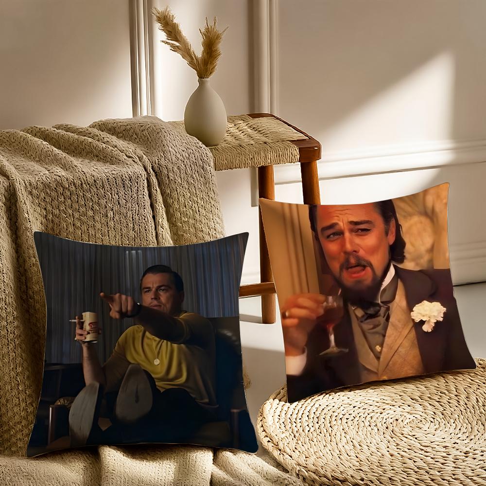 L-Leonardo D-Dicaprio Cushion Cover Pillowcase Anti-Dustmite Living Room Sofa Decor Cushion Room