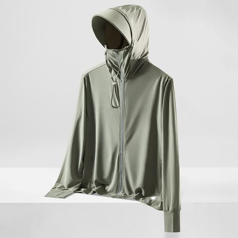 GELEITE Women's Summer Ice Silk Sun Protection Hoodie