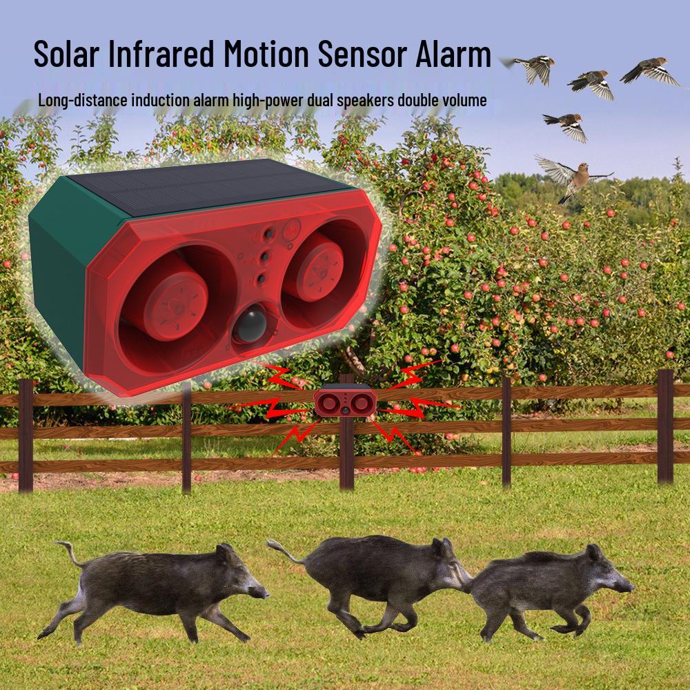 Solarbetriebener Wildtieralarm & Licht zum Schutz von Bauernhöfen