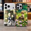 V-Violet Evergarden Novel Colorful Silver Back Phone Case For IPhone 17 16 15 14 13 12 11 Plus Pro Max Plus
