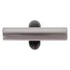 Ferro Fiori Zamak Knob Handle Pulls for Kitchen and Cabinet, Nickel, Steel and Black Matte Cabinet and Drawer Pulls