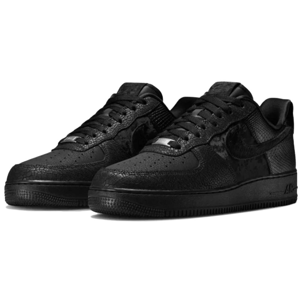 Nike Air Force 1 Abrasion Resistant Low Top Skateboard Shoes Unisex Black Sneakers HQ1977-001