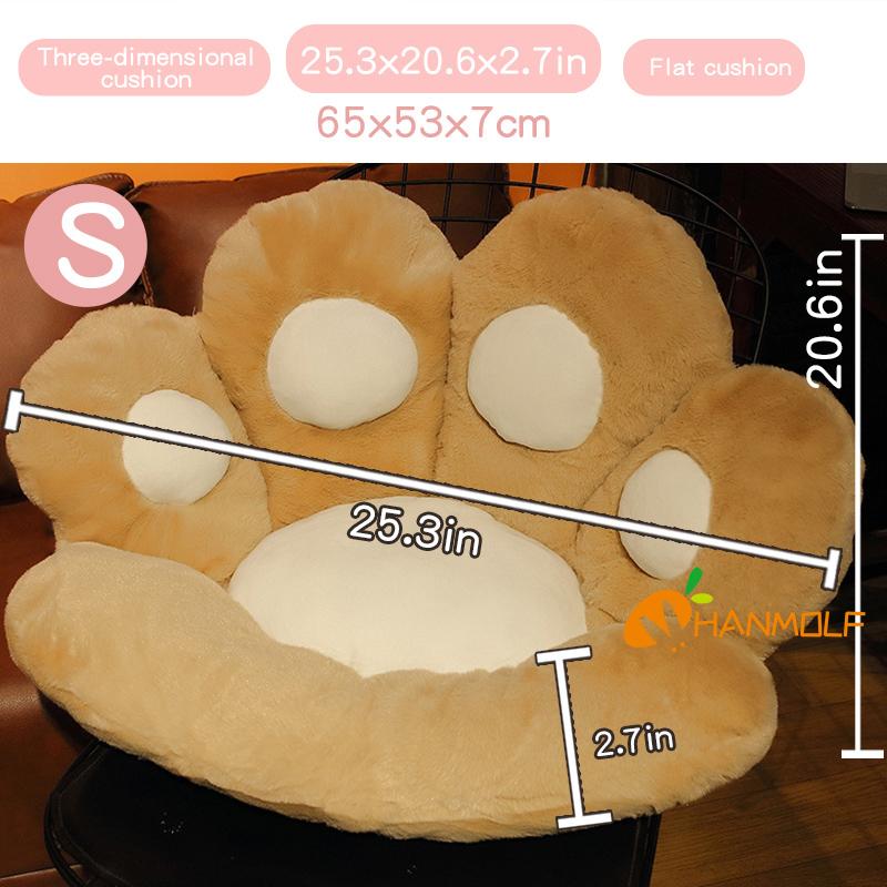 Cat'S Paw Plush Pillow Stuffed Fluffy Chair Sofa Cartoon Animal Seat Cushion Indoor Floor Decoration For Cats Dogs Present