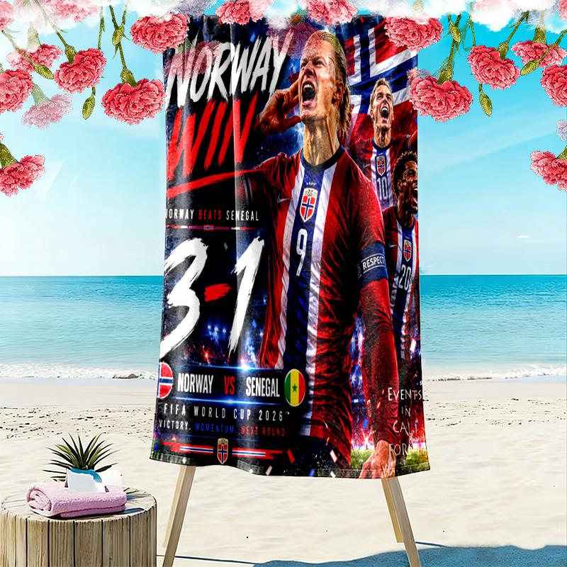 Spirit Norway'S Soccer Legacy Beach Towel Soft Portable For Travel Swim Seaside Outdoor Pool Towel Beach Towel Beach Outdoor Picnic Beach Mat