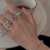 New Simple Design Rings Heart Tassel Shape Retro Distressed Opening Handmade Ring Fashion Fine Jewelry