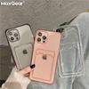 Étui Transparent avec Porte-Carte pour iPhone 16 15 14 13 11 12 Pro Max Mini X XS XR Plus Housse Portefeuille Souple Transparente antichoc