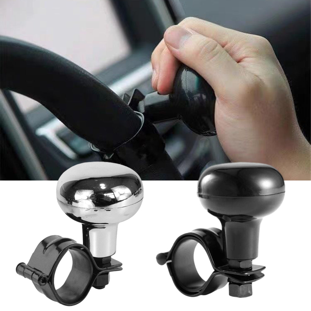 Universal Truck Heavy Car Duty Anti Slip Steering Wheel Booster Spinner Knob Cover Handle Booster Grip Protective Auxiliary Ball nero
