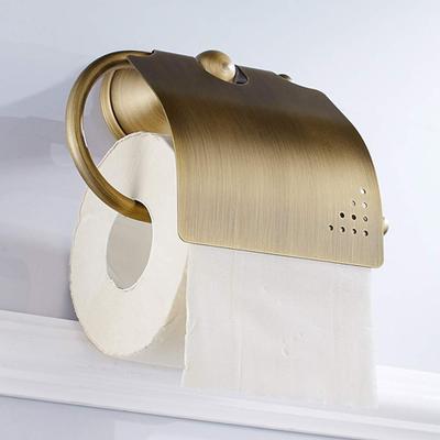 Brass Toilet Paper Holder, Antique Brushed Toilet Paper Holder, Bathroom Roll Paper Holder, Paper Towel Hanging Storage Rack, Accessory