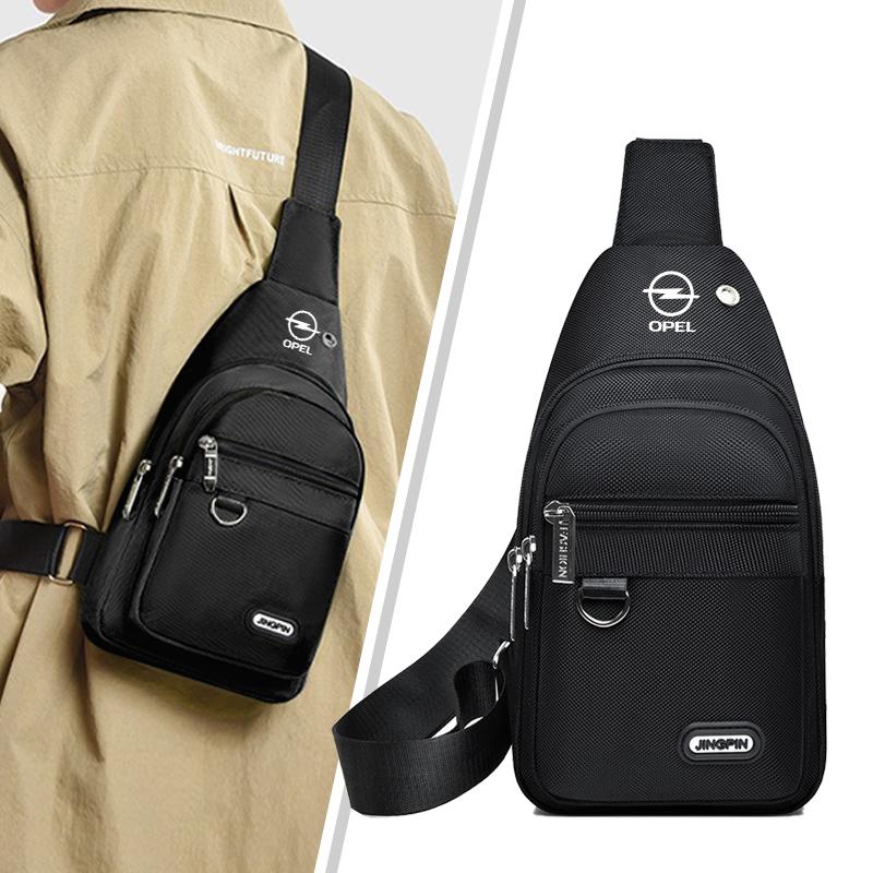 Leisure Car Small Backpack One-shoulder Messenger Bag Chest Bag For Opel Astra H G J Insignia Mokka Zafira Corsa Vectra B C D