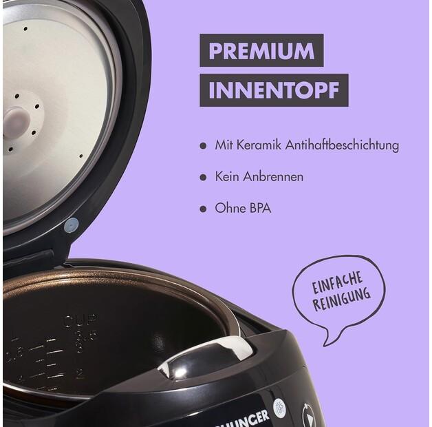 Rice Cooker Reishunger Digitaler Mini, Black (542-MDRK-B)