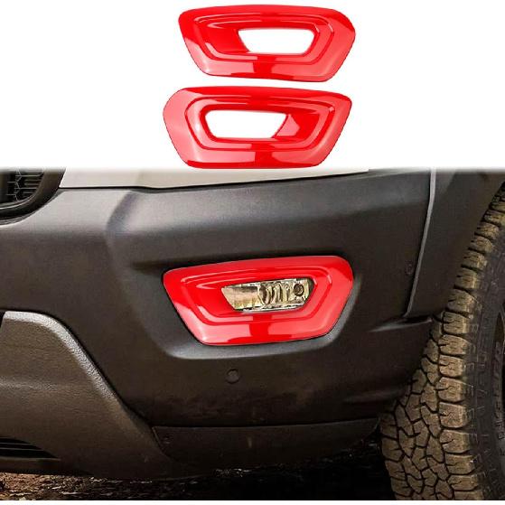

Front Fog Light Lamp Cover Molding Trims Accessories for for 2020-2025 Ford Transit 150 250 350 (red) красный