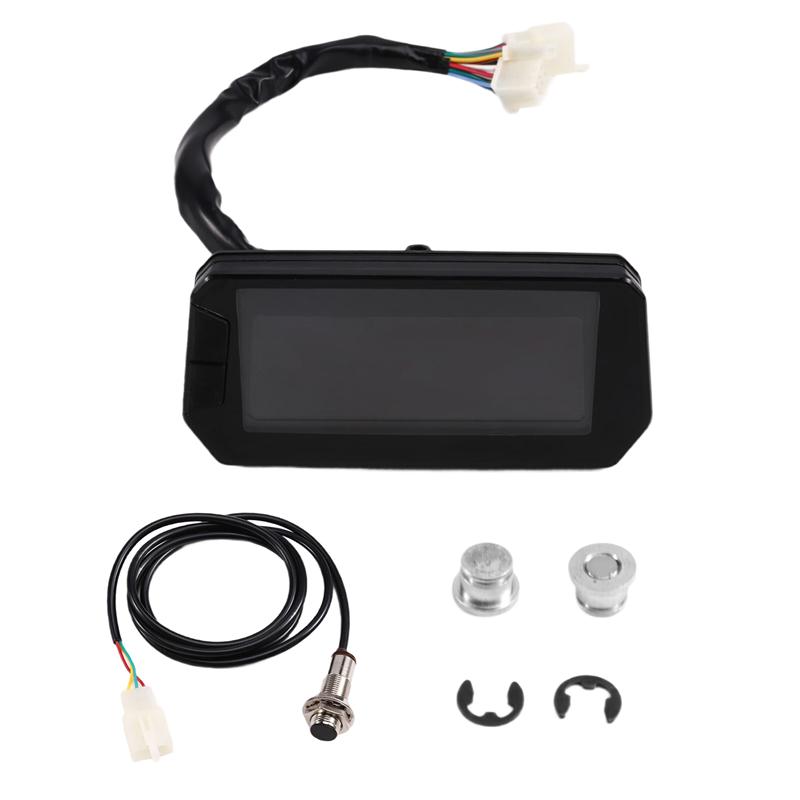 NEW-LCD Display Instrument Speedometer For Motorcycle/Electric Scooter Controller