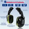 Casco di Sicurezza con Visiera Integrata Occhiali di Protezione Colore a Contrasto Paraorecchie Riduzione del Rumore per Ingegnere Elmetto da Lavoro Industriale ANSI