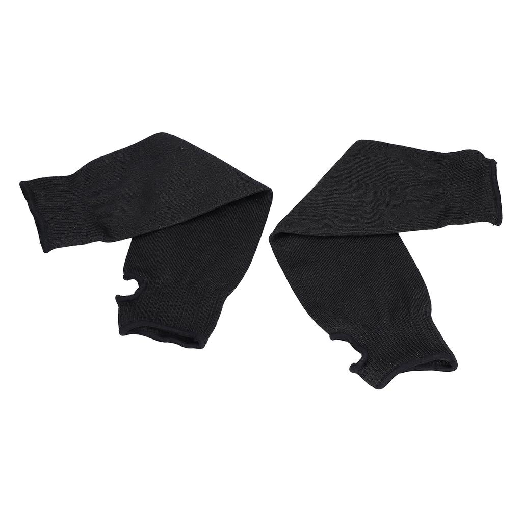 Black Cut Resistant Arm Sleeves Level 5 Protection Wear Resistant Arm Guard for Working