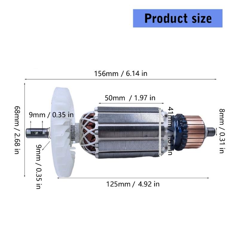 Accuracy Engineered Rotor with Aluminum Housing for Smooth Operation Reducing Vibration in Stone Cutting