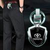 Car Accessories 3D Metal Key Rings Car Logo Emblems Keychain For Toyota C-hr Prado Rav4 Yaris Hilux Prius Avensis Corolla Camry
