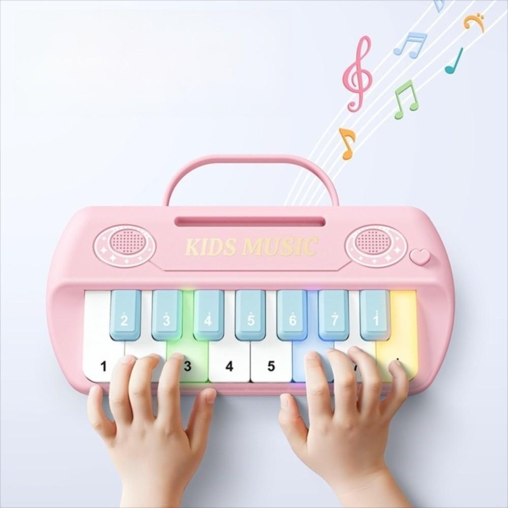 Digital Keyboard Musical Instrument Toy LED Light Music Learning Toy Mini Electronic Piano  Kids