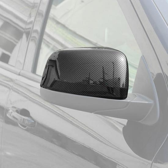 For Dodge Durango 11-26 Carbon Fiber Left Right Side Rear View Mirror Cover Trim