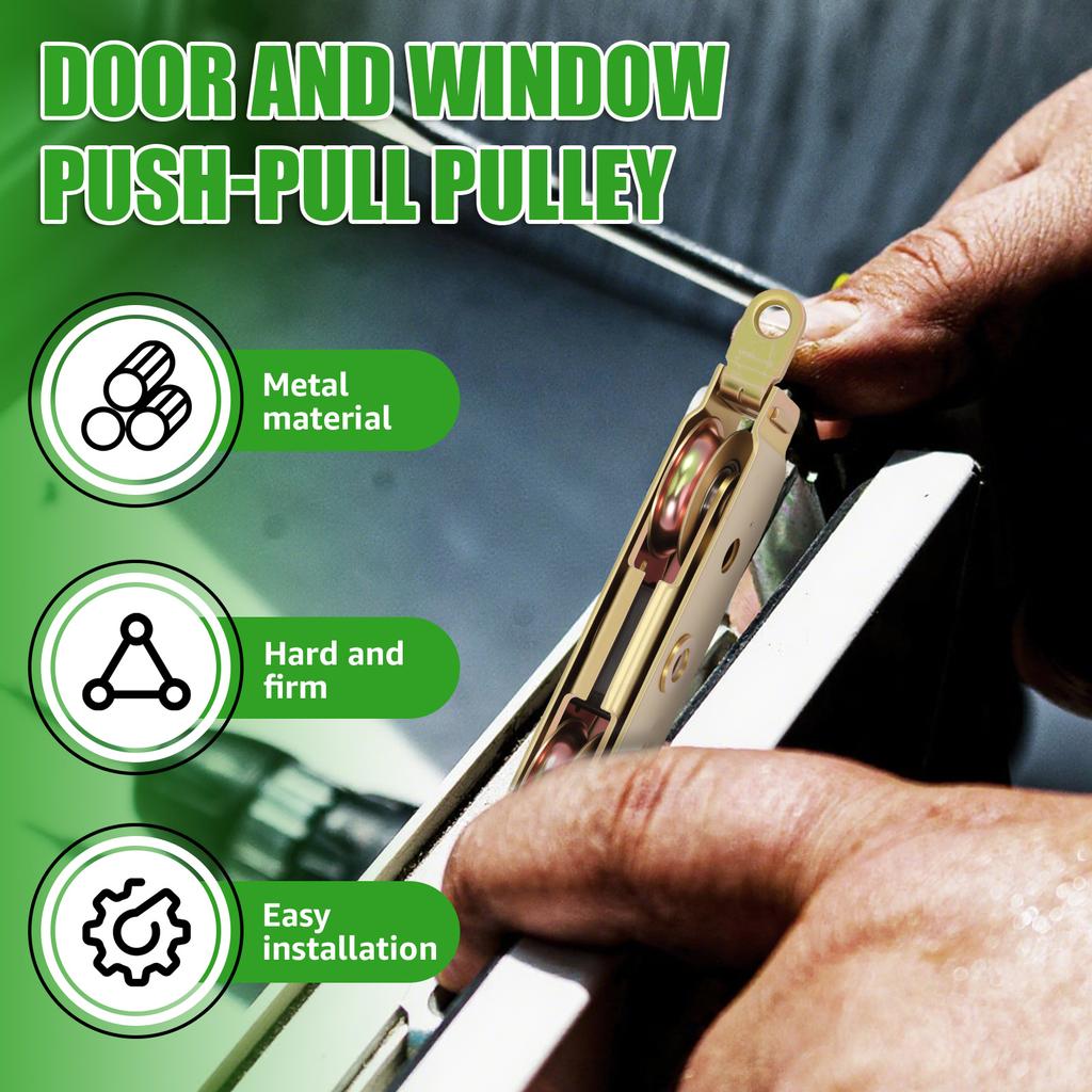 2Pcs Ball Bearing Sliding Glass Door Roller Replacement Total Load Bearing 120kg Patio Gate Rollers 1-1/4inch Sturdy Enduring