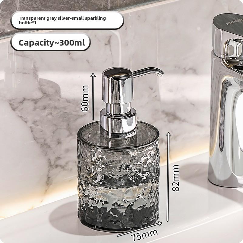 

Бутылка пенного антисептика для рук, Пустая бутылка для геля для душа для ванной, Дозирующая бутылка, Нажимной флакон с пенообразователем Round [300ML] серый/серебряный