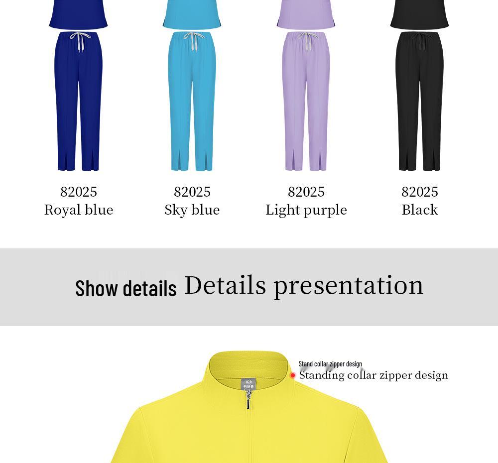 HZMoni Unisex Quick-Dry Dental Uniform Set - Long Pants