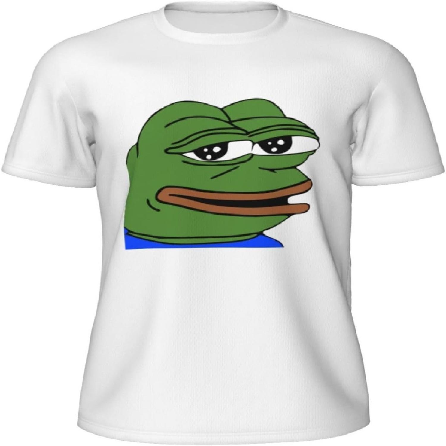

Pepe The Frog Thinking Men s Crew Neck T-Shirt, Dry Moisture Wicking, Breathable Mesh Short Sleeve(1) XXXXXL