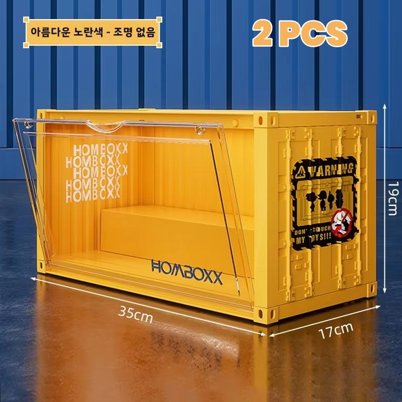 Illuminated Container Blind Box Organizer Dustproof Toys Display Box Nendoroid Magnetic Display Stand Collectibles Display