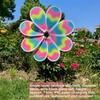 PVC Rotating Sunflower Wind Spinner Large Turntable Windmill  Outdoor Party Picnic Decor