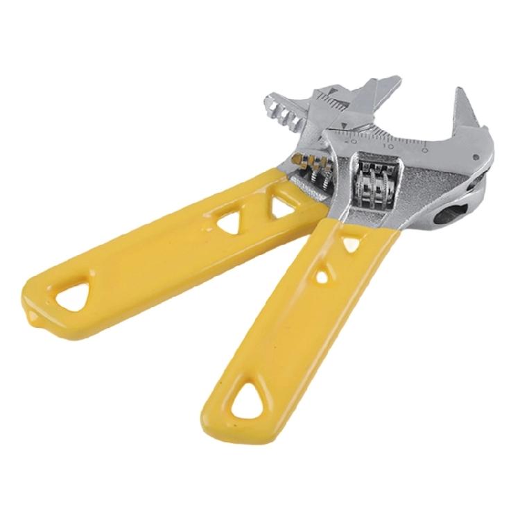 Ergonomic Mini Adjustable Wrench Tool NonSlip Rubber Grip Steel Spanner For Professional Technicians for Limited Space