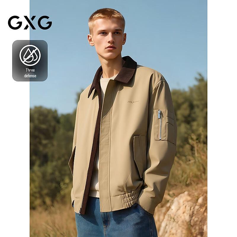 

GXG Men s Japanese Retro Corduroy Splicing Flight Jacket S