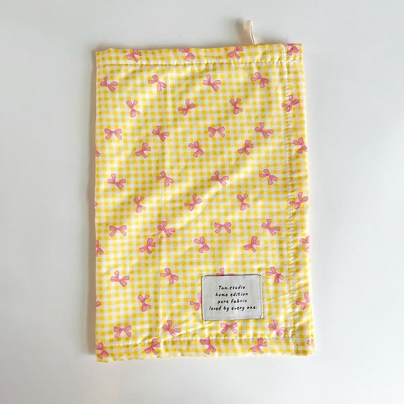 1Pc Plaid Rural Style Photography Props Fresh Sweet Restaurant Decoration Originality Bow Placemat Decorative Cloth Cotton