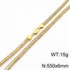Minimalist Light Luxury Stainless Steel Zircon Chain Set Versatile High end Necklace Bracelet Two Piece Jewelry