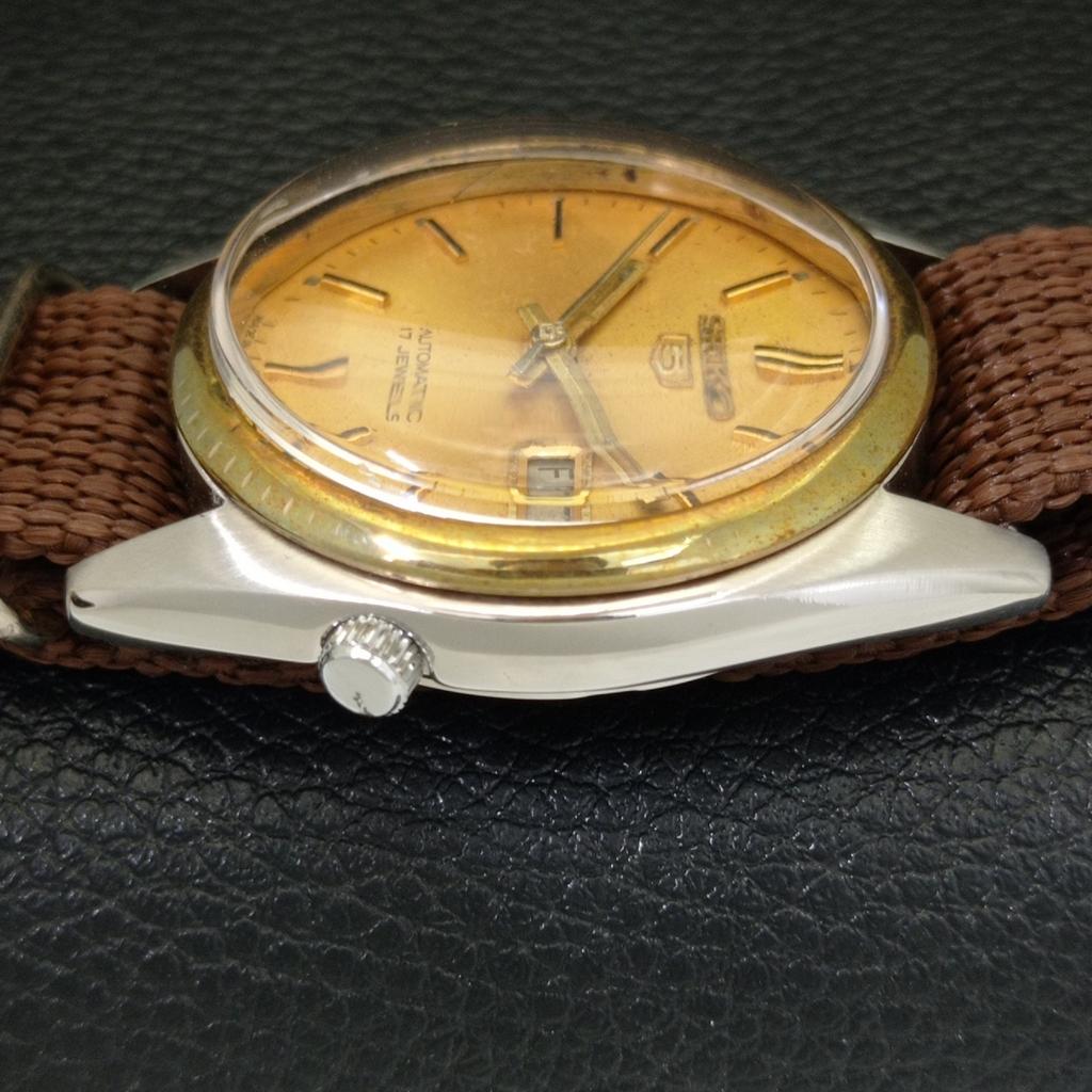 VINTAGE SEIKO 5 AUTOMATIC 7009A JAPAN MENS ORIGINAL DIAL WATCH a702392-5 R124-a702392
