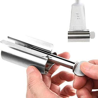 Wringer Roller Stainless Steel Toothpaste Squeezer Tube Roller Dispenser for Ointments Cosmetics Bathroom Accessories JYGQ01